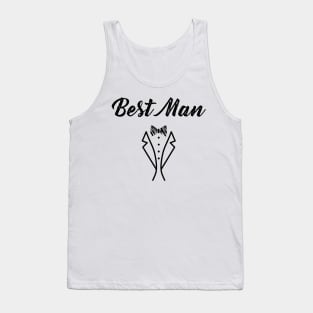 Best Man Bowtie Tuxedo Wedding Gift Tank Top